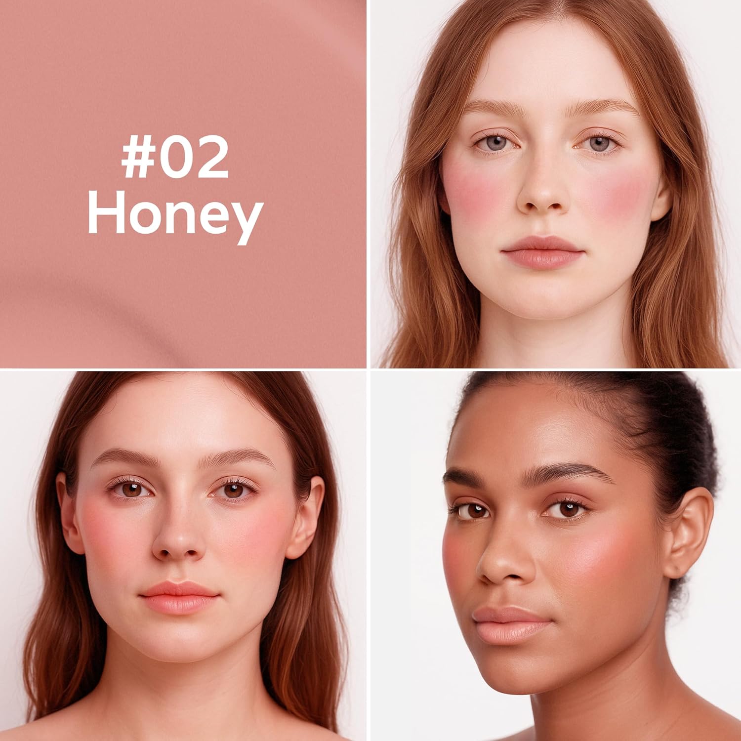 FV Liquid Blush, Long Lasting Buildable Cream Cheek Tint with High-Pigment Color, Weightless Blendable Formula for Natural Dewy Finish (Honey)