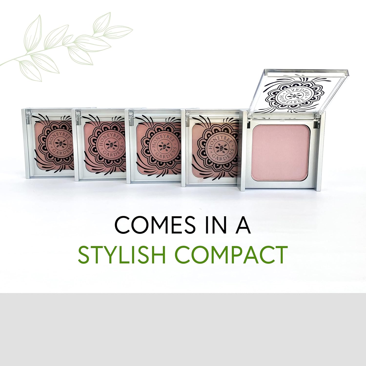 Honeybee Gardens Complexion Perfecting Blush Rendezvous, Soft Rose Natural & Glowy Finish Powder Blush for Cheeks, Highly Pigmented Long Lasting Blush, Vegan & Gluten-Free Face Makeup, 8.5g